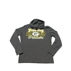 NFL Green‎ Bay Packers Cowl Neck Long Sleeve Shirt Womens Medium Football